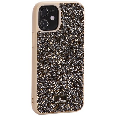 Чехол-накладка силиконовая со стразами SW для iPhone 12 mini (5.4") Оливковый №2 - фото 53345