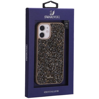 Чехол-накладка силиконовая со стразами SW для iPhone 12 mini (5.4") Оливковый №2 - фото 53346