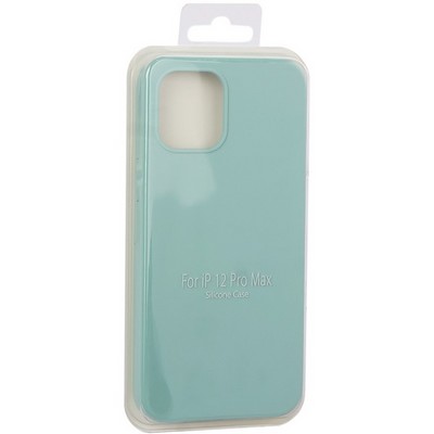 Накладка силиконовая MItrifON для iPhone 12 Pro Max (6.7") без логотипа Spearmint Нежная мята №50 - фото 53655