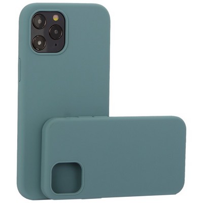 Накладка силиконовая MItrifON для iPhone 12 Pro Max (6.7") без логотипа Изумрудный №62 - фото 53656