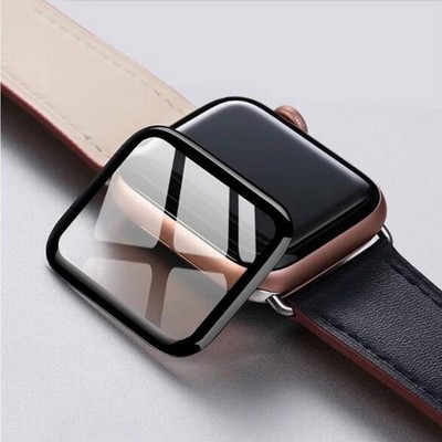 Стекло защитное Screen Protection Xreel для Apple Watch 6/ SE/ 5/ 4 series (40мм) черная рамка - фото 53840