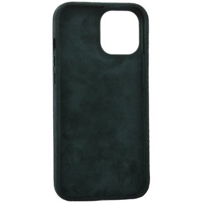Накладка бархатная MItrifON для iPhone 12 Pro Max (6.7") без логотипа Зеленая - фото 53963