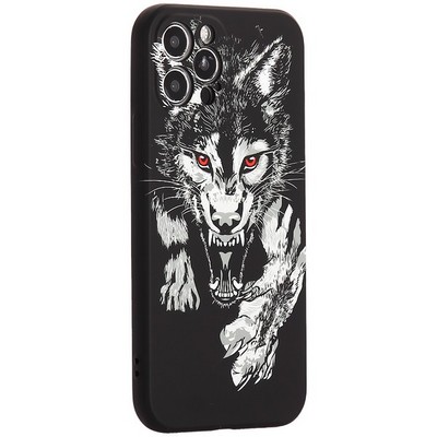 Чехол-накладка силикон MItriFON для iPhone 12 Pro (6.1") 0.8мм с флуоресцентным рисунком AW J72 - фото 54137