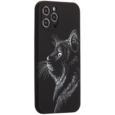 Чехол-накладка силикон MItriFON для iPhone 12 Pro Max (6.7") 0.8мм с флуоресцентным рисунком AW J71 - фото 54194