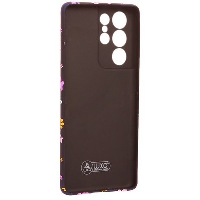 Чехол-накладка силикон MItriFON для Samsung S21 Ultra 0.8мм с флуоресцентным рисунком AW J80 - фото 54478