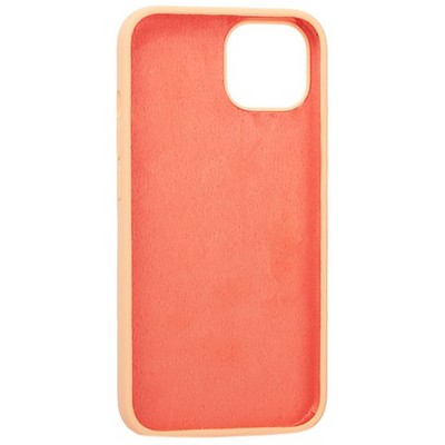 Накладка силиконовая MItrifON для iPhone 13 (6.1") без логотипа Персиковый - фото 54750