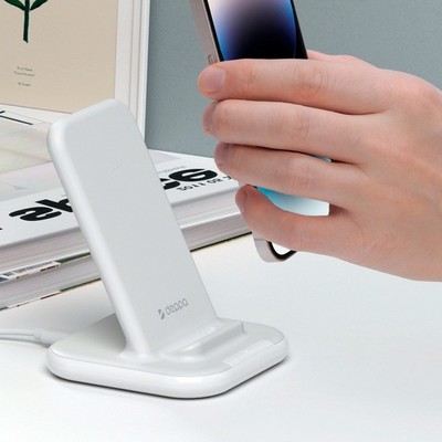 Беспроводное зарядное устройство Deppa QI Fast Charge 15W (D-24020) для смартфонов с поддержкой стандарта QI Белый - фото 55095