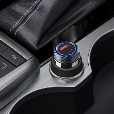 Разделитель автомобильный Deppa USB + Type-C: (PD/QC 3.0 D-11213 52Вт) Графитовый - фото 55134