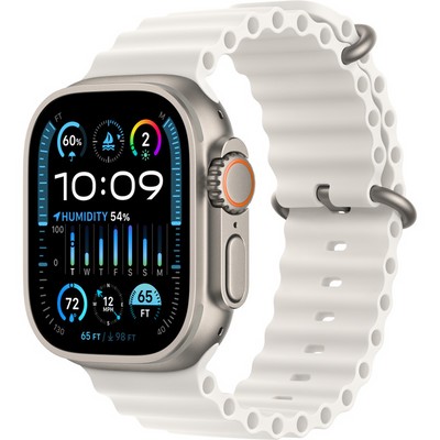 Apple Watch Ultra 2 GPS + Cellular 49mm Ocean Band White (белый) - фото 57011
