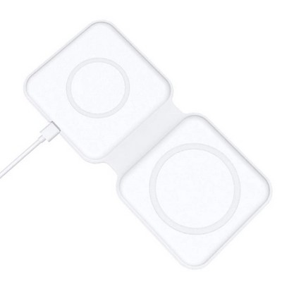 Беспроводное зарядное устройство TGVI'S D21 Magnetic Wireless Charger для Apple iPhone/ Watch (1-5ser) 15W Белый - фото 57887