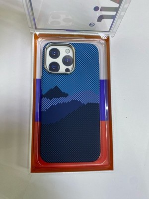 Чехол пластиковый FreeAir magnetic case iPhone 15 Pro (6.1") карбон синий - фото 58077