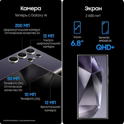 Samsung Galaxy S24 Ultra 12/256GB, фиолетовый - фото 58288