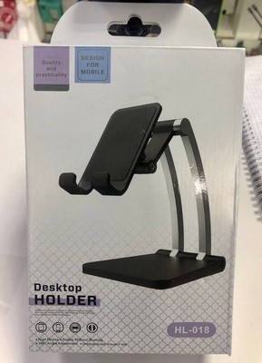 Держатель-подставка Desktop Holder HL-018 для телефона/ планшета универсальный черный - фото 60705