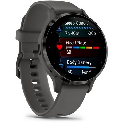 Garmin Venu 3S Slate Pebble Gray Band (010-02785-00) - фото 82045
