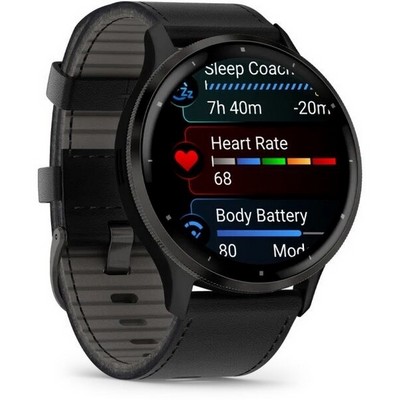 Garmin Venu 3 Slate Black Leather (010-02784-52) - фото 61267