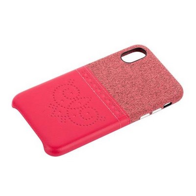 Чехол-накладка XOOMZ для iPhone XS/ X (5.8") Brogue Series Card Slot Back Cover (XIX24) Красный - фото 55563