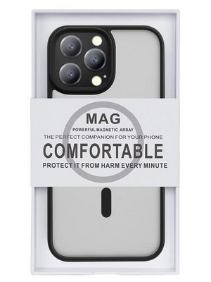 Чехол-накладка MOSBROS Eushield Magnetic Series Iphone 15 Pro (6.1") Black - фото 63088