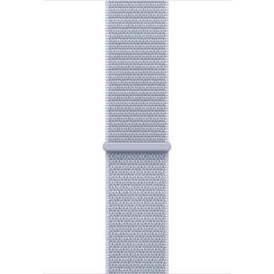 Apple Watch SE 2024 GPS 44mm Silver Aluminium Blue Cloud Sport Loop - фото 64050