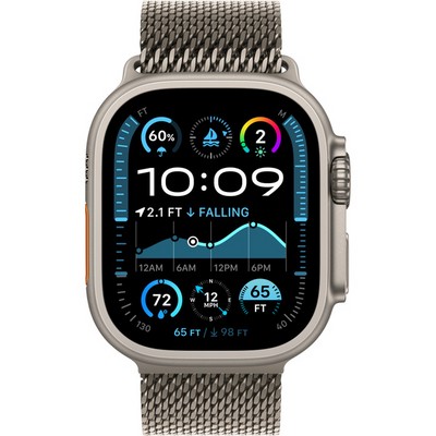 Apple Watch Ultra 2 (2024) GPS + Cellular 49mm S/M/L Natural Titanium Milanese Loop - фото 63555