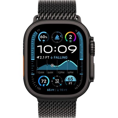 Apple Watch Ultra 2 (2024) GPS + Cellular 49mm S/M/L Black Titanium Milanese Loop - фото 63558