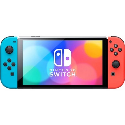 Nintendo Switch OLED Model 64GB Neon Blue/Neon Red - фото 64608