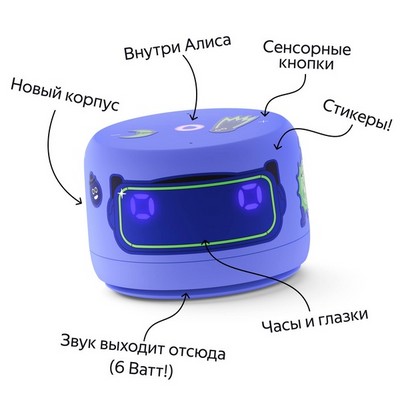 Яндекс Станция Лайт 2 с Алисой на YaGPT, фиолетовый - фото 70641