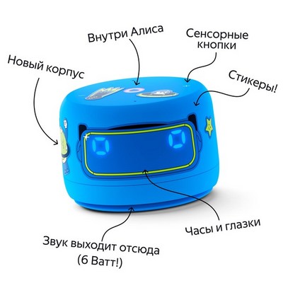 Яндекс Станция Лайт 2 с Алисой на YaGPT, синий - фото 70655