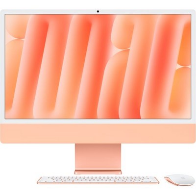 Apple iMac 24" 2024 (M4, 10C CPU, 10C GPU, 32GB, 2TB SSD) Orange Z1K8000UK - фото 88531