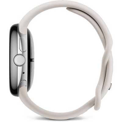 Pixel Watch 3 Wi-Fi 41mm Polished Silver Case / Porcelain Active Band - фото 67021