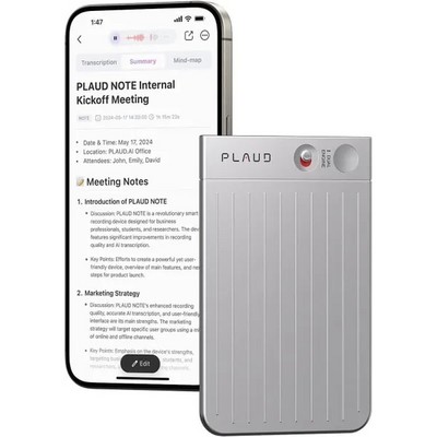 Plaud Note ChatGPT Silver - фото 68369