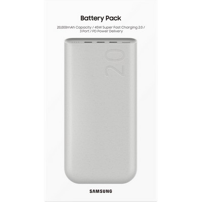 Внешний аккумулятор Samsung EB-P4520 20000 mAh, бежевый - фото 73246