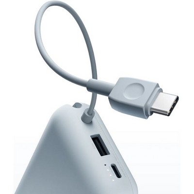 Внешний аккумулятор Xiaomi Power Bank 10000mAh (Integrated Cable) Ice Blue - фото 73828