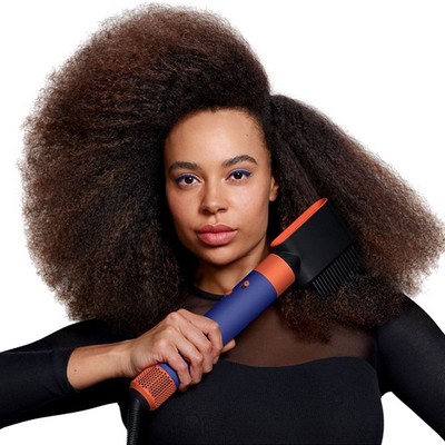 Стайлер Dyson Airwrap i.d. Long HS08 Curly+Coily Vinca Blue/Topaz (синий/оранжевый) - фото 74806