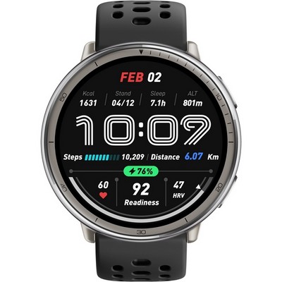 Amazfit Active 2 Black Sport Silicone - фото 75163