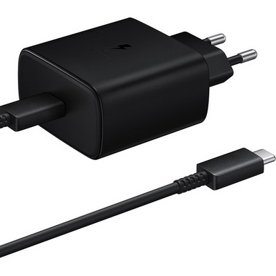 Сетевое зарядное устройство Samsung EP-TA845 45W Type-C Black с кабелем - фото 76076