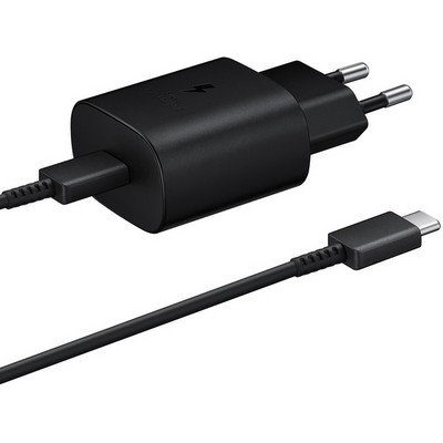 Сетевое зарядное устройство Samsung EP-TA800 25W Type-C Black с кабелем - фото 76088