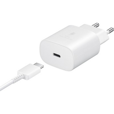 Сетевое зарядное устройство Samsung EP-TA800 25W Type-C White с кабелем - фото 76093