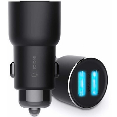 Автомобильное зарядное устройство Xiaomi Car Charger Roidmi 3S + FM 2USB 3.4A Black - фото 76195