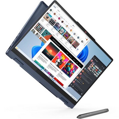 Lenovo IdeaPad 5 2-in-1 14 83DR000KUS (AMD Ryzen 5 8645HS 4300MHz/16Gb/512Gb SSD/14.0/1920х1200/Touch/AMD Radeon 780M) Синий - фото 77298