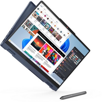 Lenovo IdeaPad 5 2-in-1 14 83KT000GUS (AMD Ryzen AI 5 340 2000MHz/16Gb/512Gb SSD/14.0/1920х1200/Touch/AMD Radeon 840M) Синий - фото 80679
