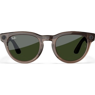 Ray-Ban Headliner Shiny Warm Stone Transparent/ Tint to Dark Green Transitions M/L - фото 78915
