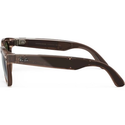 Ray-Ban Headliner Shiny Warm Stone Transparent/ Tint to Dark Green Transitions M/L - фото 78917