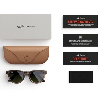 Ray-Ban Headliner Shiny Warm Stone Transparent/ Tint to Dark Green Transitions M/L - фото 78918
