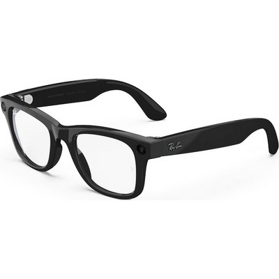 Ray-Ban Wayfarer Shiny Black/ Clear M/L - фото 78980