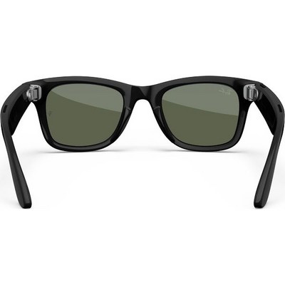 Ray-Ban Wayfarer Shiny Black/ Green M/L - фото 78989
