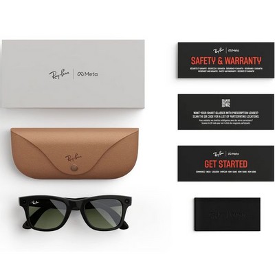 Ray-Ban Wayfarer Shiny Black/ Green M/L - фото 78990