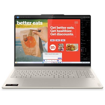Lenovo Yoga 7 2-in-1 16 83JU0004US (AMD Ryzen AI 7 350 2000MHz/16Gb/1024Gb SSD/16.0/1920х1200/Touch/AMD Radeon 860M) Золотистый - фото 80666