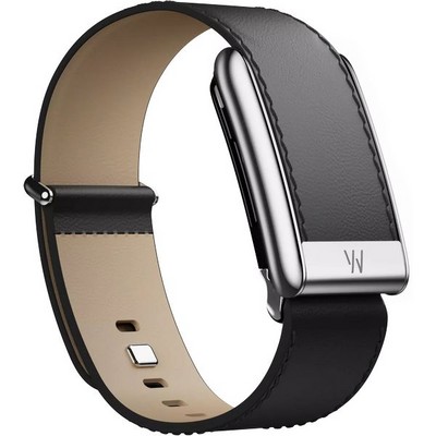 Кожаный люксовый ремешок Whoop LeatherLuxe Straight 5.0 Black/Cream with Titanium - фото 80938