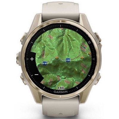 Garmin Fenix 8 43mm Amoled Sapphire  Soft Gold with Dark Sandstone Silicone Band (010-02903-11) - фото 81777