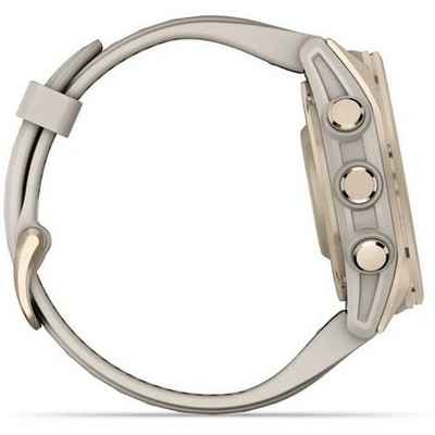 Garmin Fenix 8 43mm Amoled Sapphire  Soft Gold with Dark Sandstone Silicone Band (010-02903-11) - фото 81779